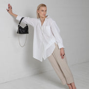 Soft Leather Baguette Handbag Selena