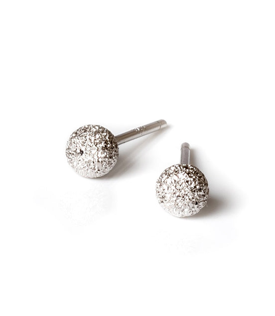 Stardust Ball Earrings - Rose Gold and Silver