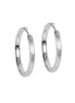 Sugar Hoops L Earrings - Rose Gold and Silver
