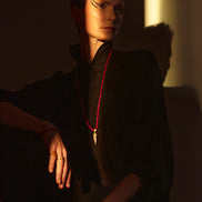 Sekhmet Fire Necklace Ring - Gold