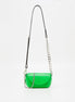 Handmade Leather Shoulder - Neon Green