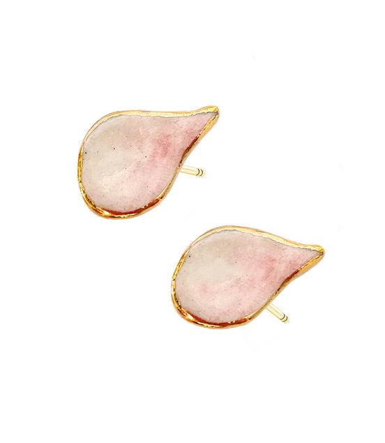 Wild Cherry Leaf STUD - Earrings