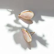 Wild Cherry Leaf STUD - Earrings